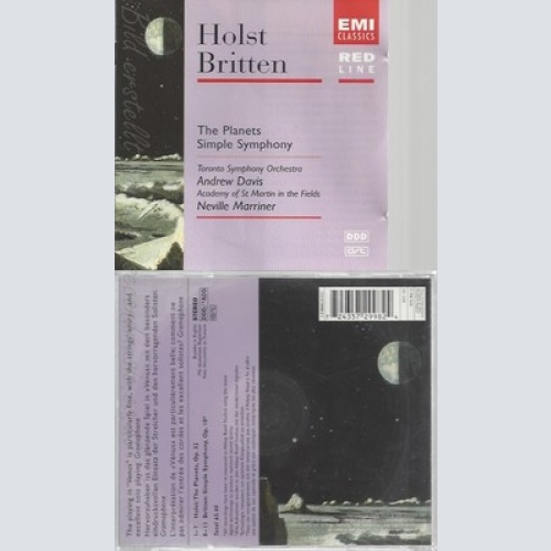 CD--BRITTEN -- / DAVIS, MARRINER, AMF UND GUSTAV HOLST -- -- -- RED LINE - HOLST