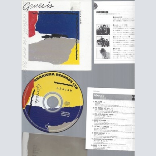 CD--GENESIS--ABACAB--MADE IN JAPAN--VJCP68104--1981--CARDSLEEVE