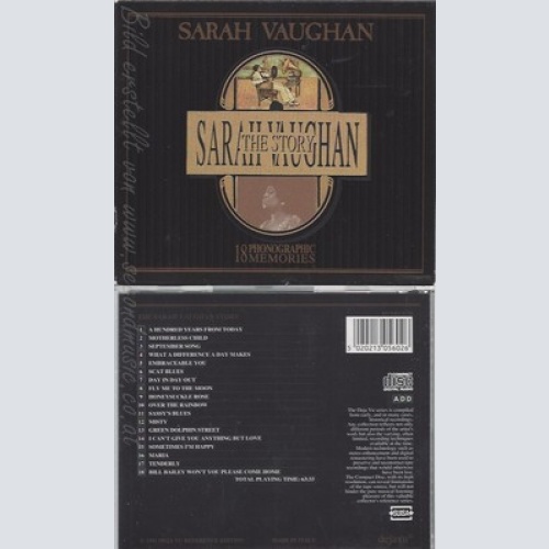 CD--SARAH VAUGHAN -THE STORY---IMPORT-