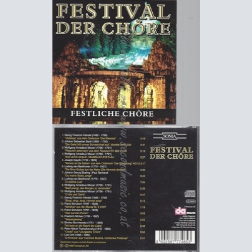 CD--VARIOUS UND VARIOUS -- -- -- DAS FESTIVAL DER CHOERE --