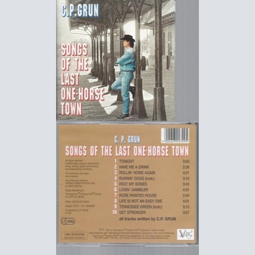 CD-- C.P. GRUN -- -- SONGS OF THE LAST ONE-HORSE TOWN