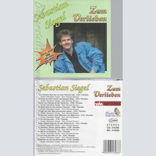 CD--SEBASTIAN SIEGEL--ZUM VERLIEBEN