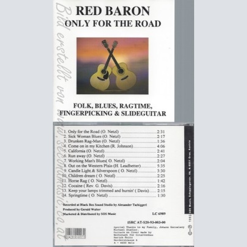 CD--RED BARON - -- ONLY FOR THE ROAD