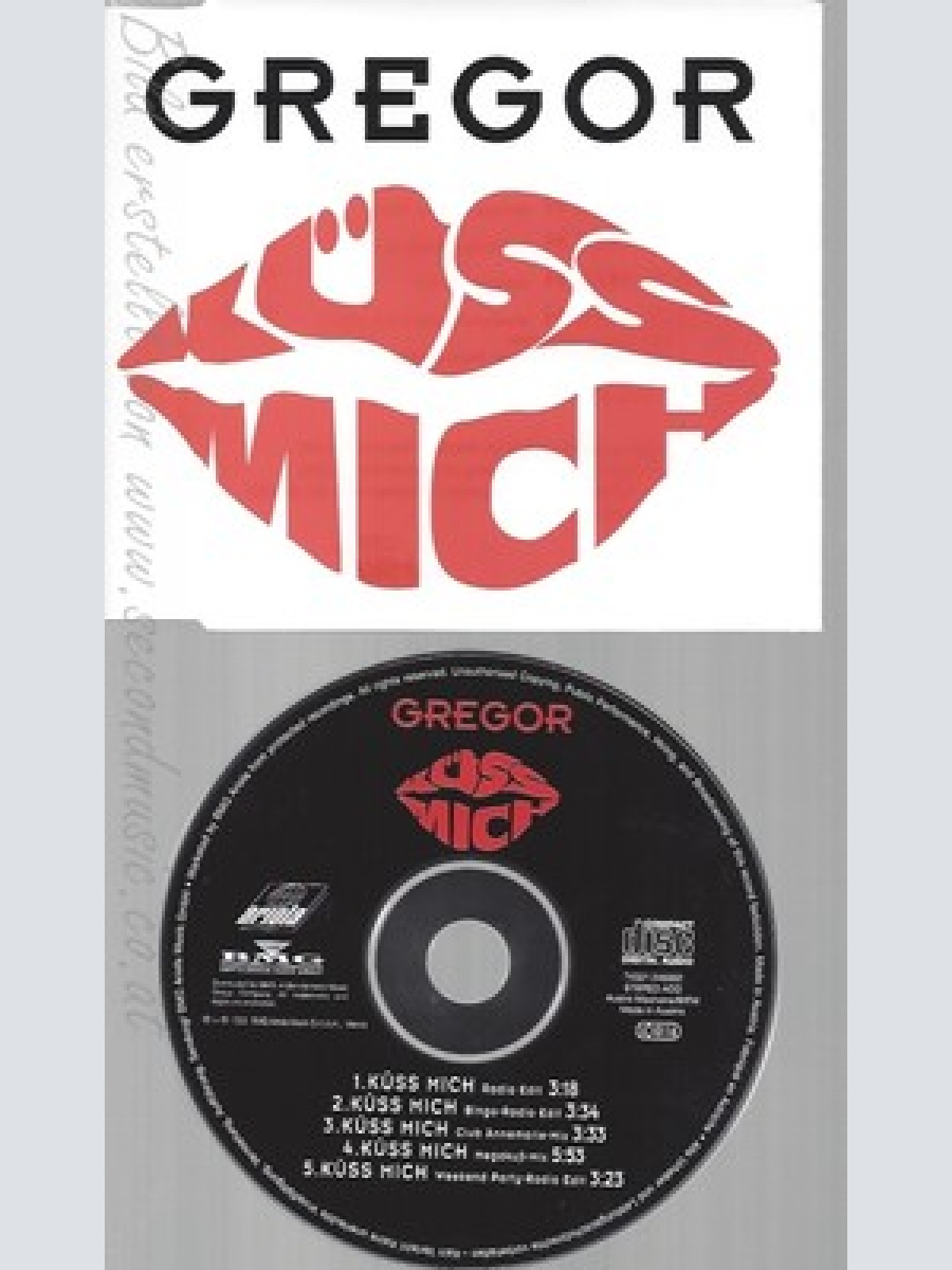 CD--GREGOR --- KUESS MICH