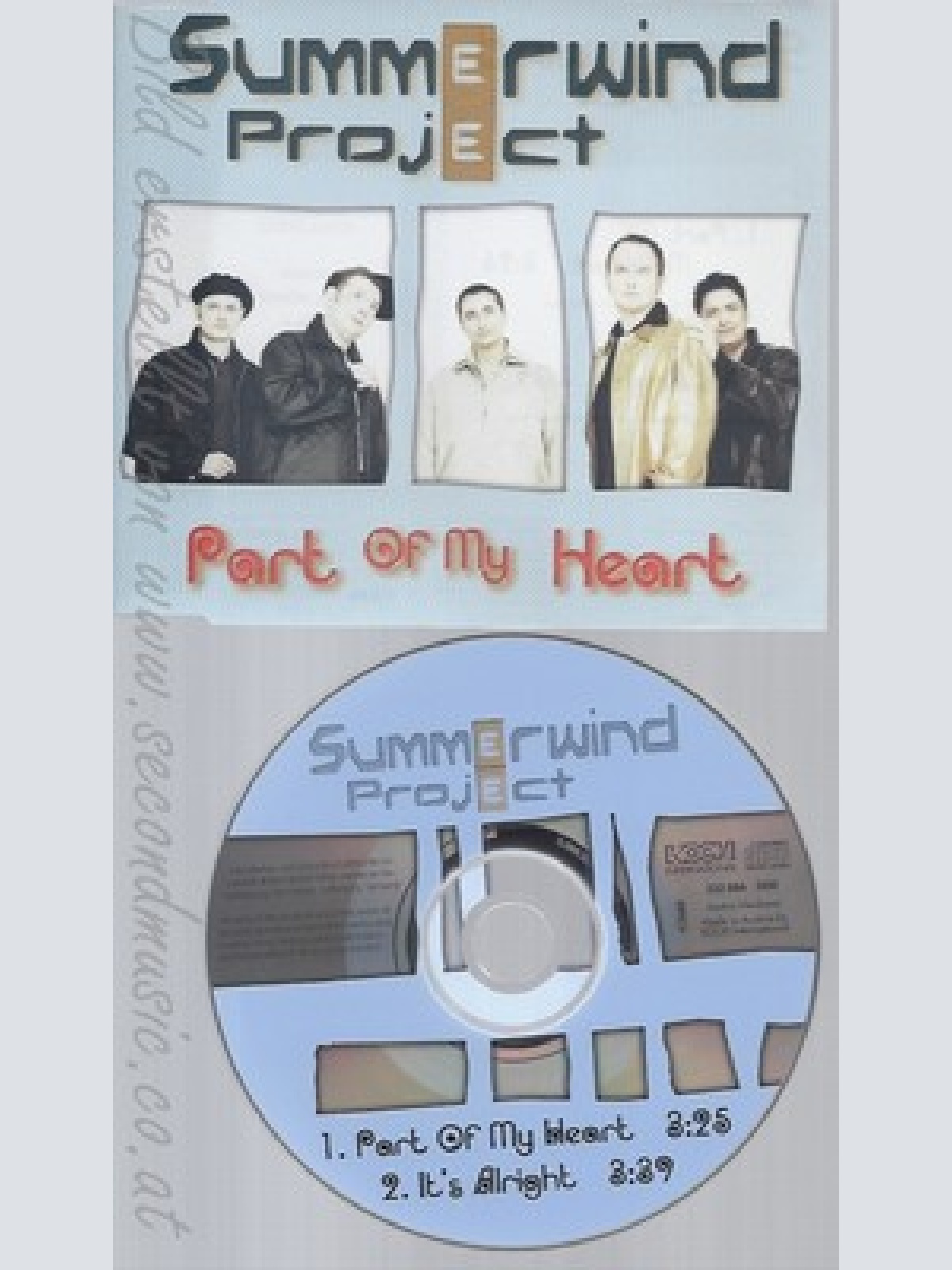 CD--SUMMERWIND PROJECT -- - SINGLE -- PART OF MY HEART