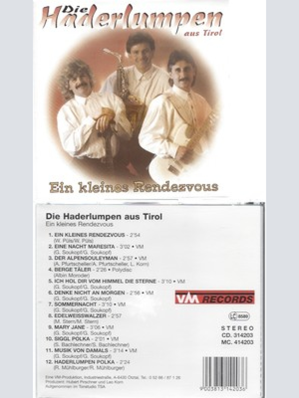 CD--DIE HADERLUMPEN AUS TIROL --EIN KLEINES RENDEZVOUS