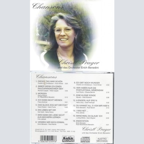CD--CHRISTL PRAGER--CHANSONS