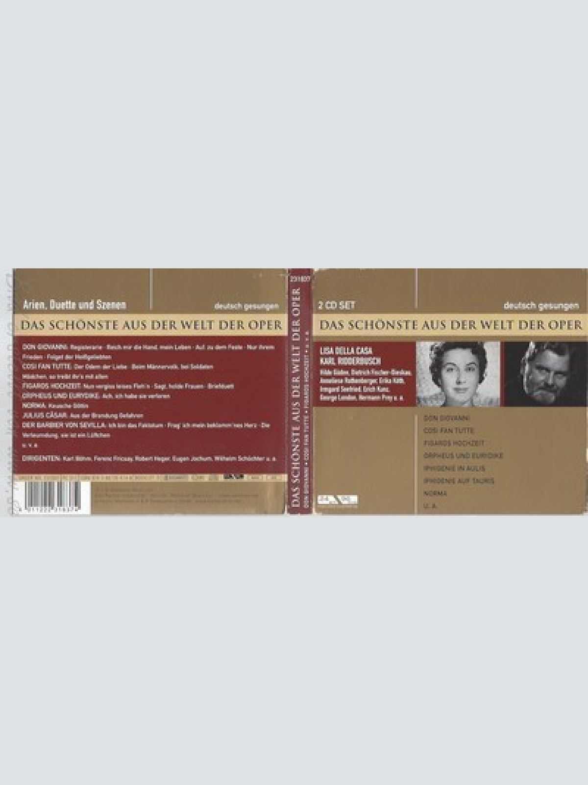 CD--OSI FAN TUTTE/+ / LISA DELLA CASA, RIDDERBUSCH, VARIOUS UND DIVERSE OPER --2