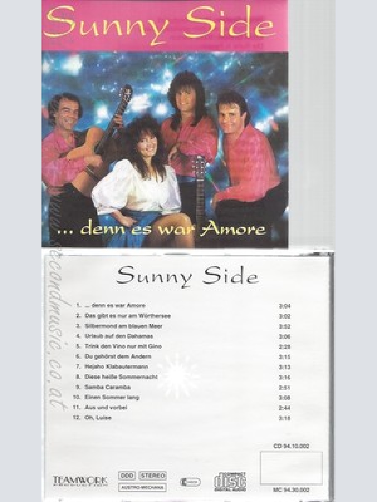 CD--SUNNY SIDE--DENN ES WAR AMORE