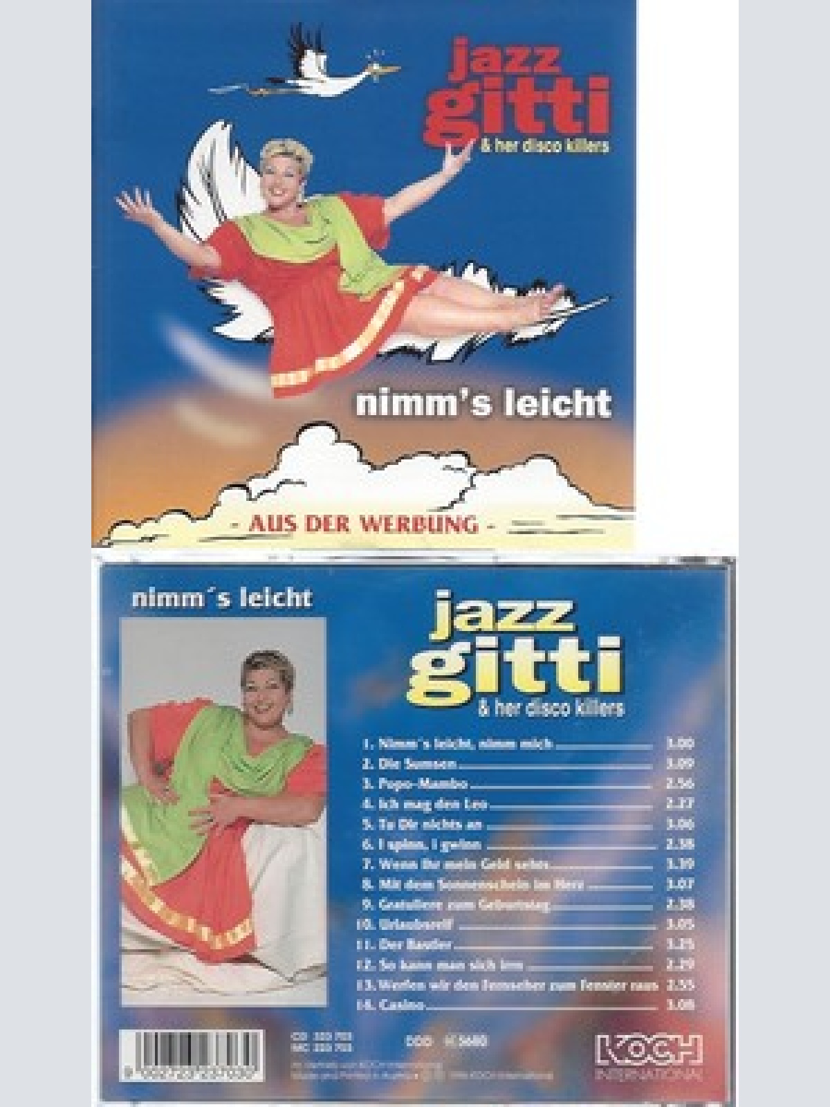 CD--JAZZ GITTI  & HER DISCO KILLERS--NIMM'S LEICHT
