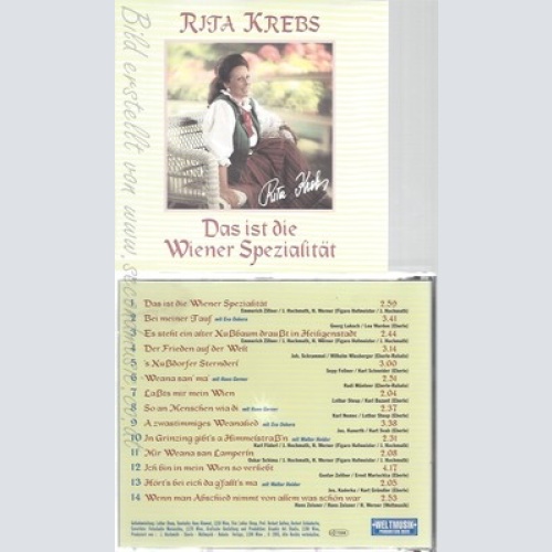 CD--RITA KREBS--DAS IST DIE WIENER SPEZIALITÄT