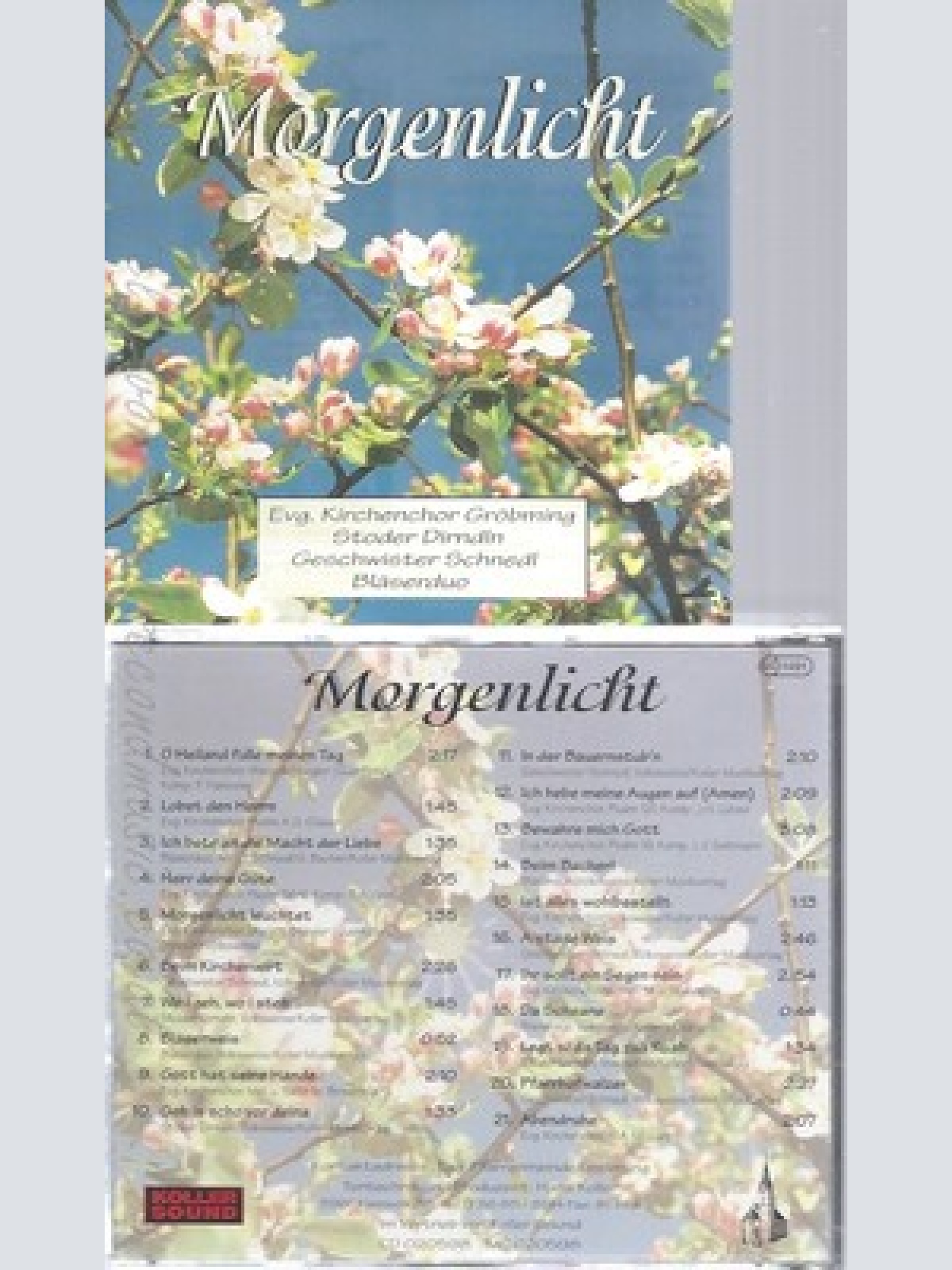 CD--MORGENLICHT--EVANGELISCHER CHOR GRÖBMING