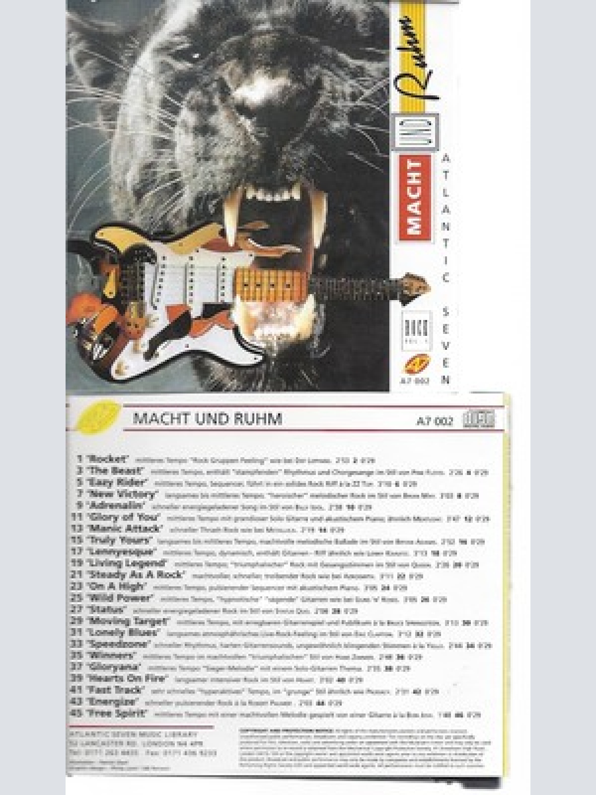 CD--ATLANTIC SEVEN LIBRARY--MACHT UND RUHM