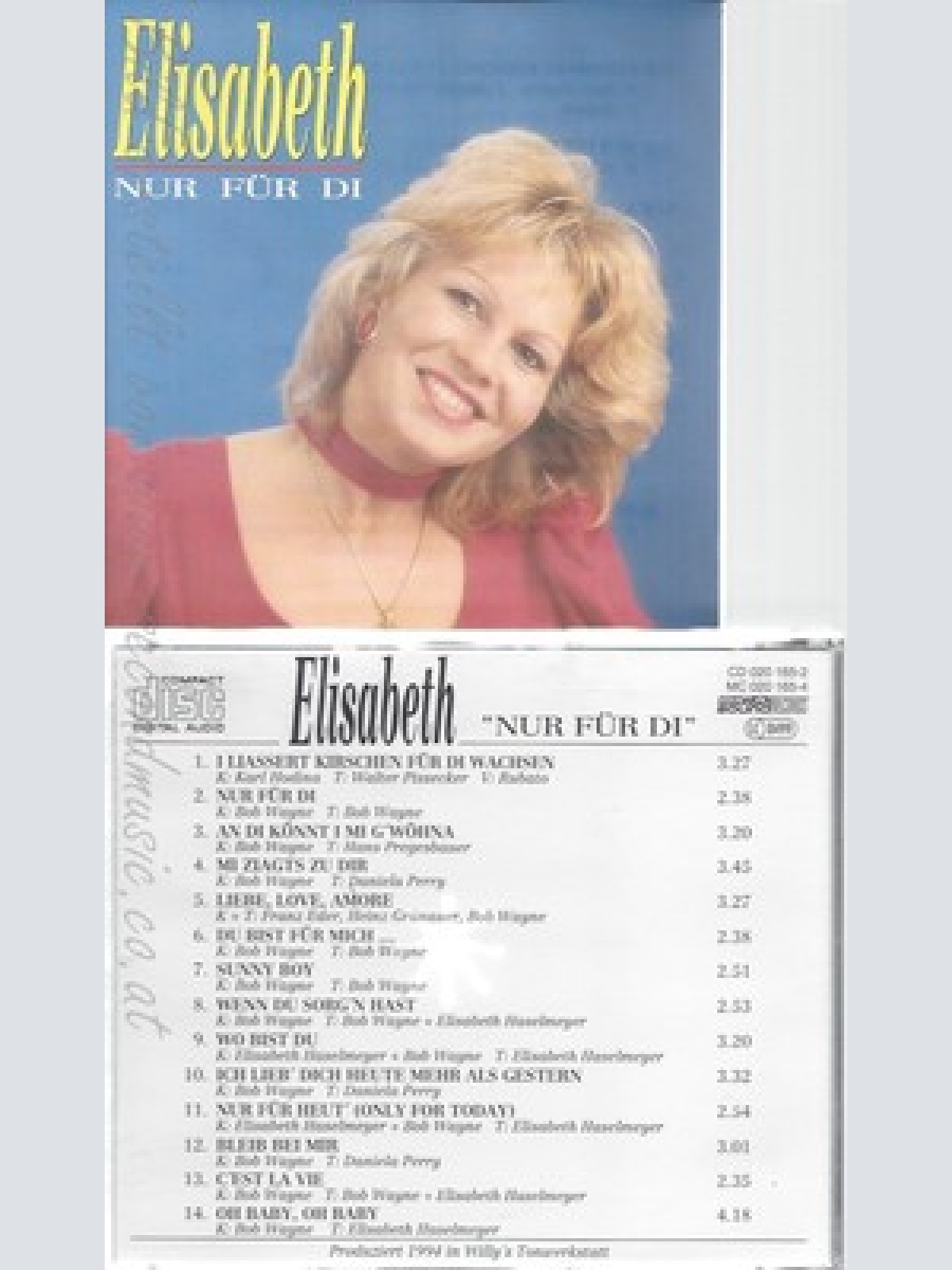 CD--ELISABETH--NUR FÜR DI