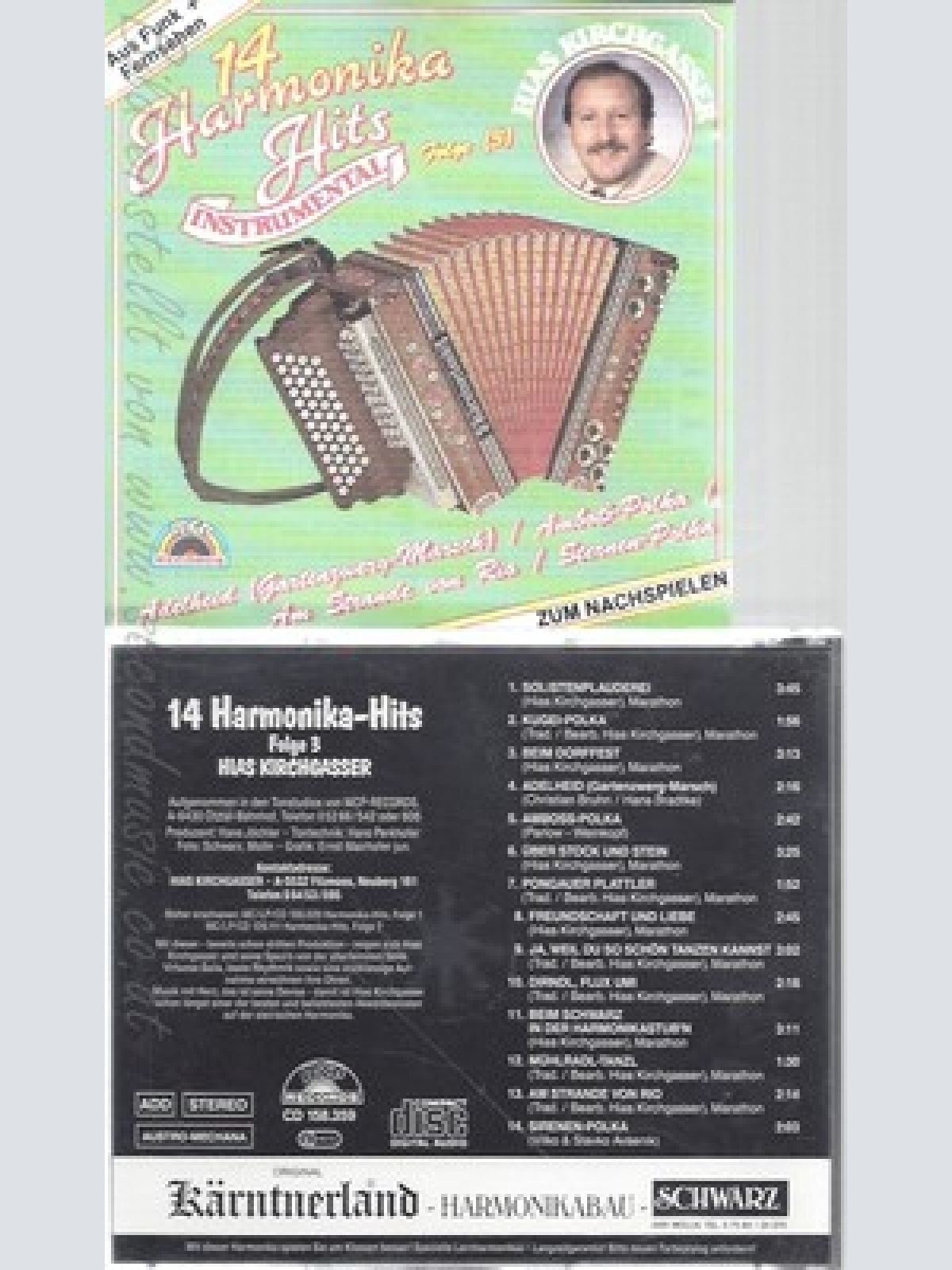 CD--HIAS KIRCHGASSER--14 HARMONIKA HITS