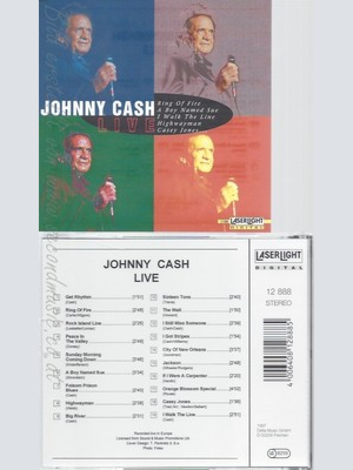 CD--JOHNNY CASH -- -- JOHNNY CASH LIVE