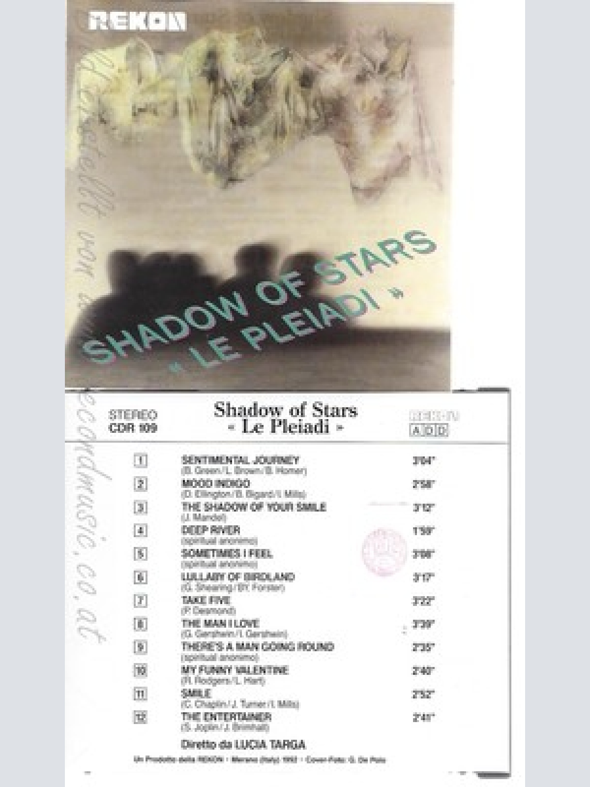 CD--LE PLEIADI--SHADOW OF STARS