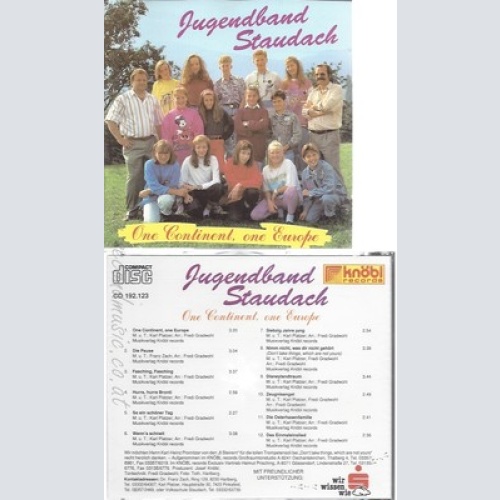 CD--JUGENDBAND STAUDACH---ONE CONTINENT ONE EUROPE