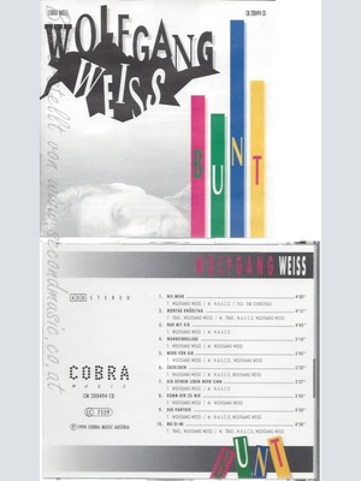 CD--WOLFGANG WEISS--BUNT