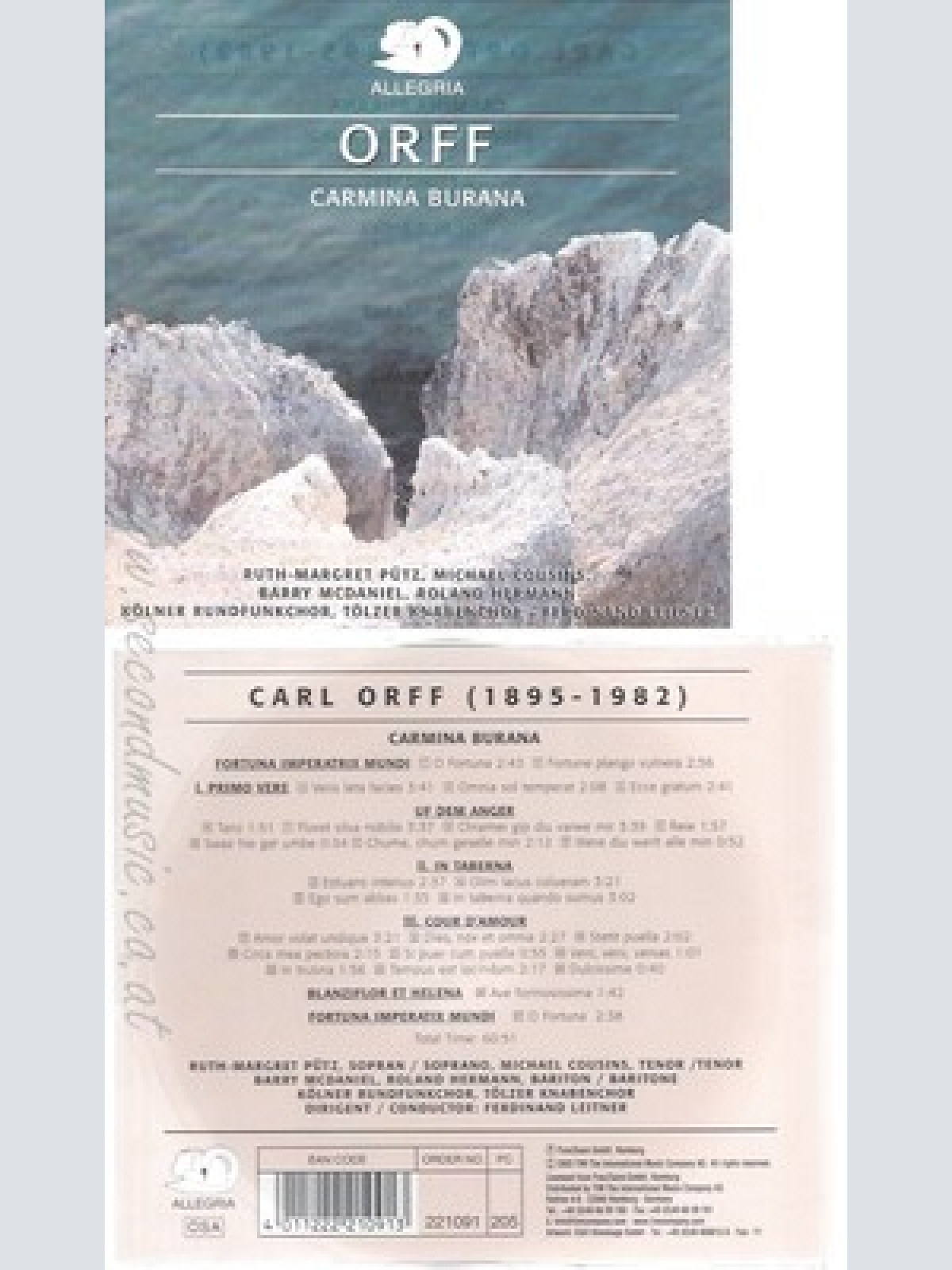 CD--R. PÜTZ, B. MCDANIEL, KÖLNER RSO UND KÖLNER RUNDFUNK.SINF.ORCH. -- -- CARMIN