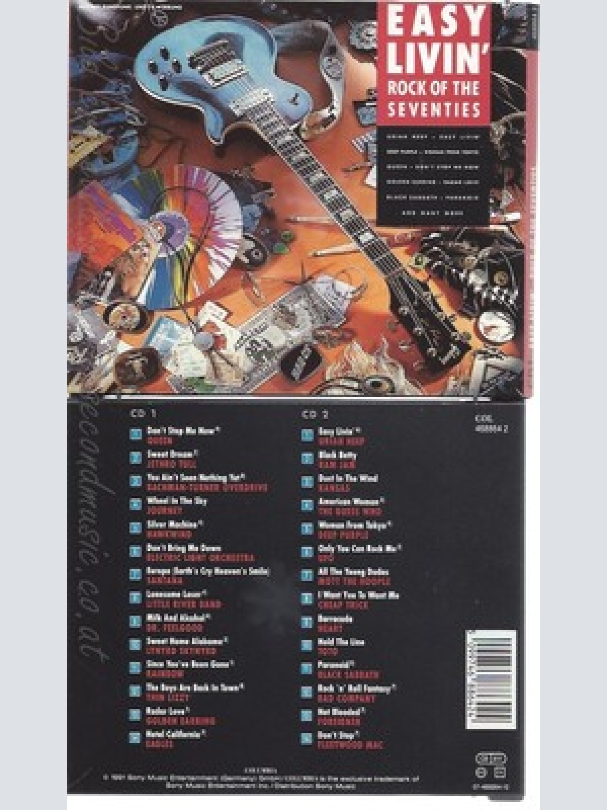 CD--EASY LIVIN'--- QUEEN, JETHRO TULL, URIAH HEEP, LYNYRD SKYNYRD..