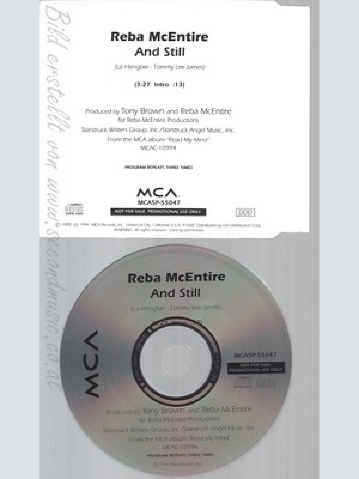 CD--REBA MCENTIRE--AND STILL--PROMO
