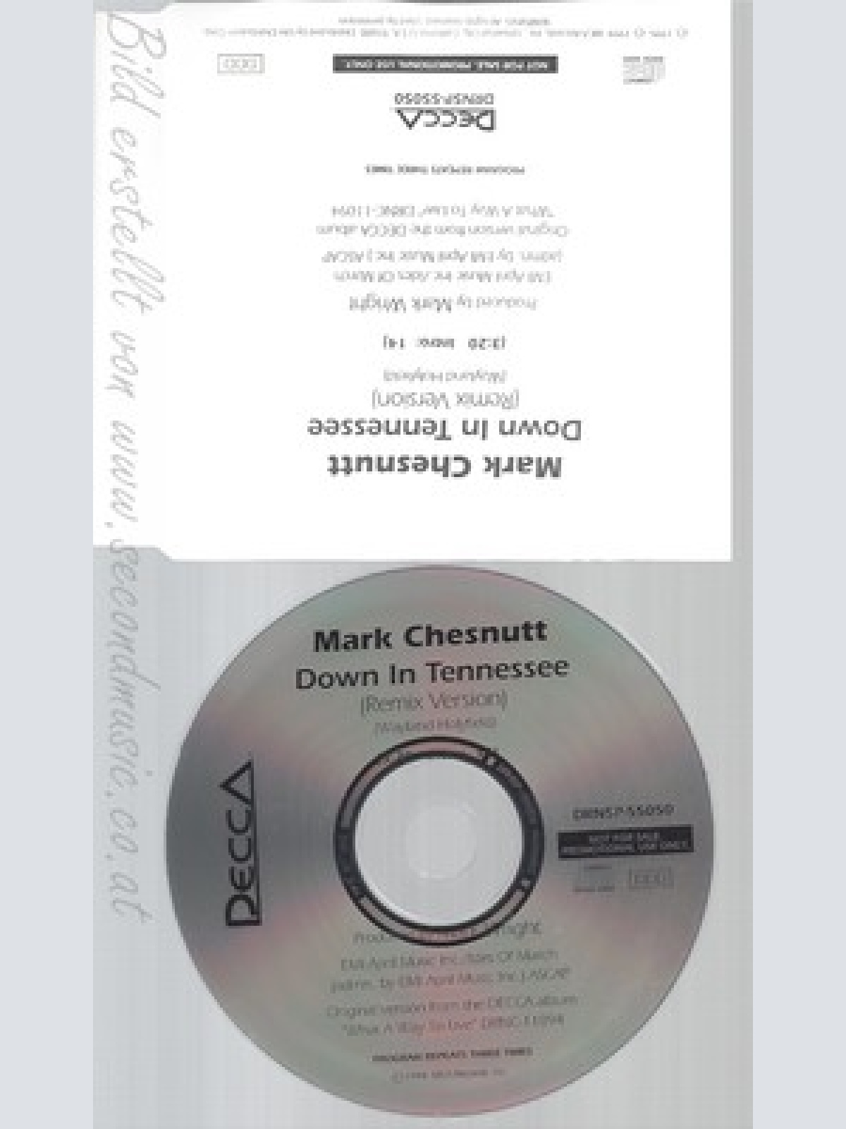 CD--MARK CHESNUTT--DOWN IN TENNESSEE--PROMO