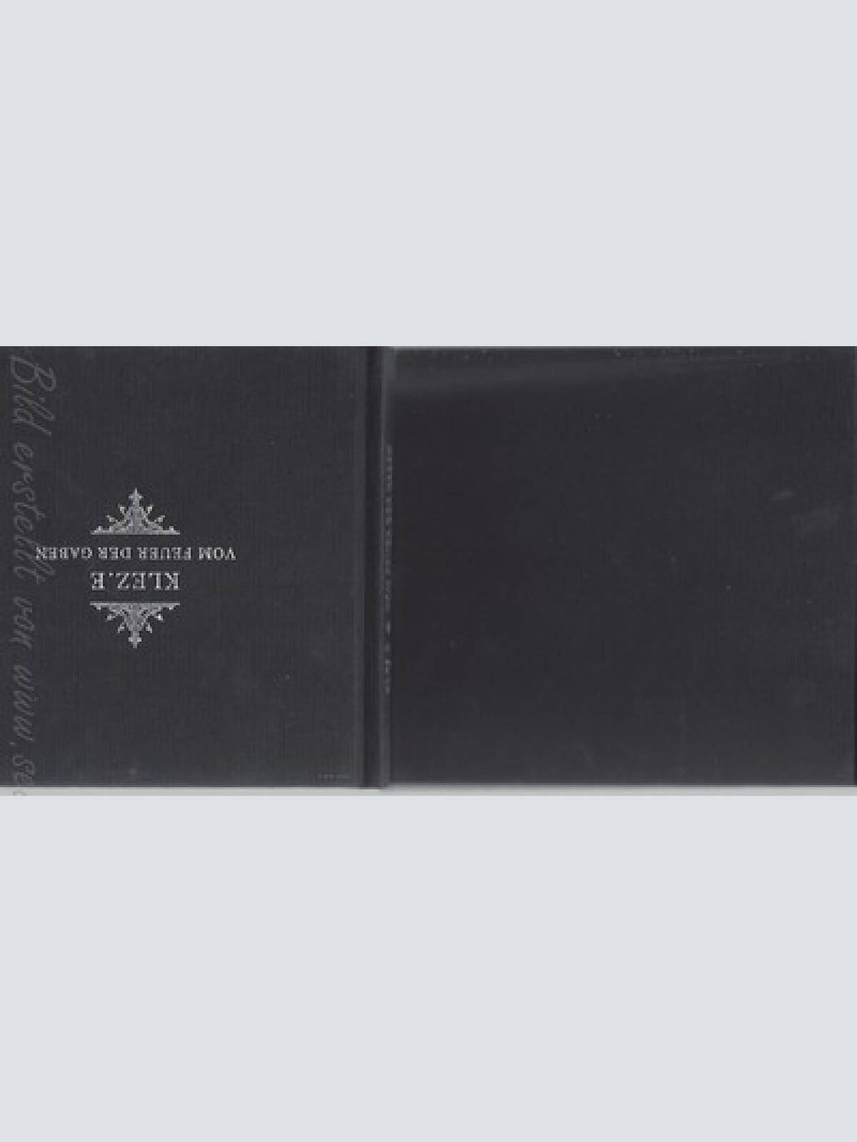 CD--KLEZ E --VOM FEUER DER GABEN