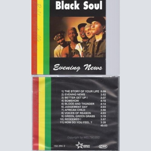 CD--THE BLACK SOUL--EVENING NEWS