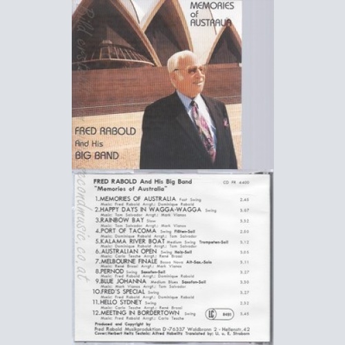 CD--FRED RABOLD--MEMORIES OF AUSTRALIA