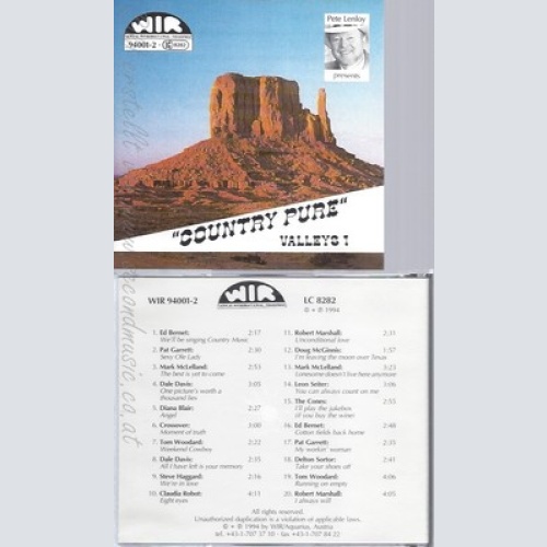 CD--COUNTRY PUR VALLEYS--I---