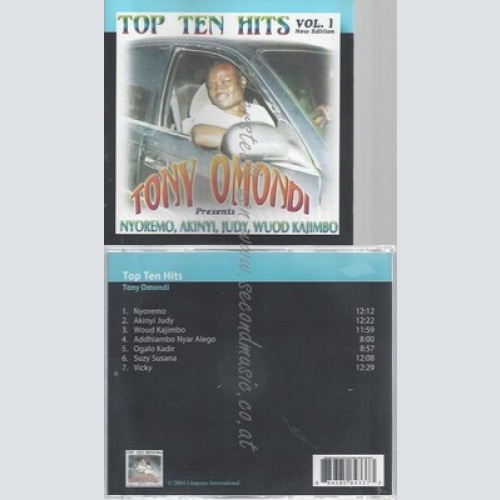 CD--TONY OMONDI -- -- TOP TEN HITS