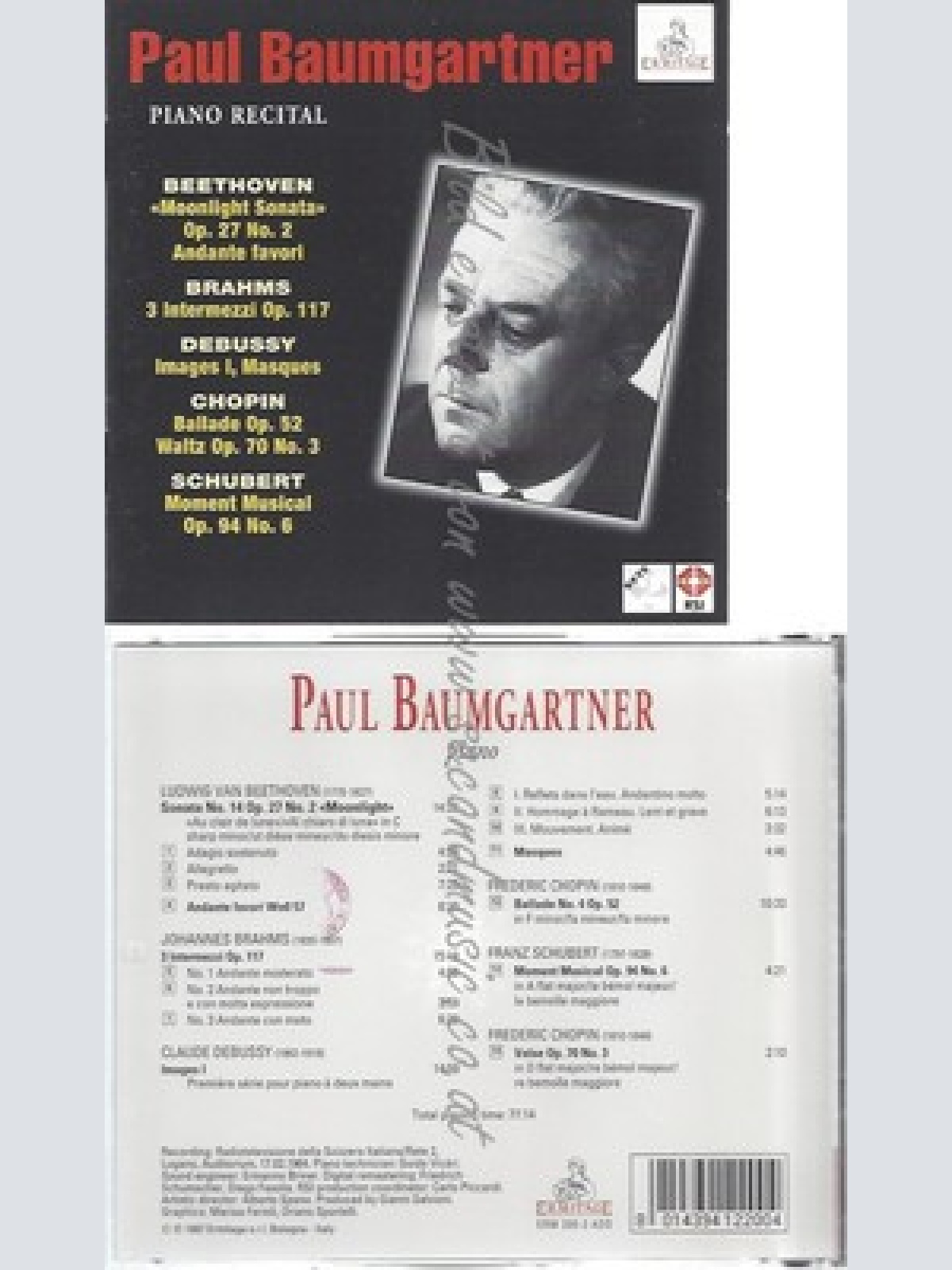 CD--INTERMEZZI/BA... / PAUL BAUMGARTNER -- -- SONATE