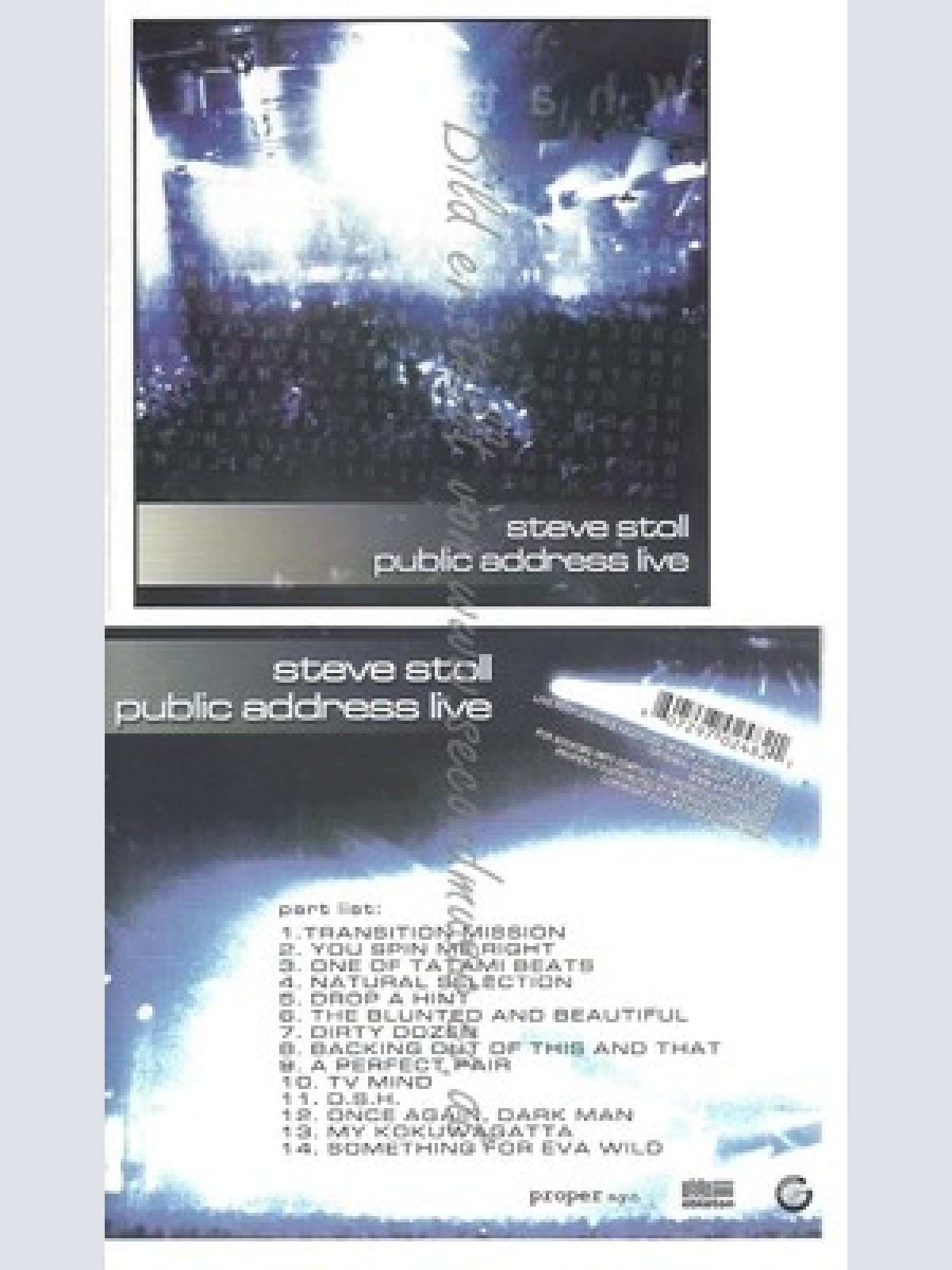 CD--STEVE STOLL -- -- PUBLIC ADDRESS LIVE