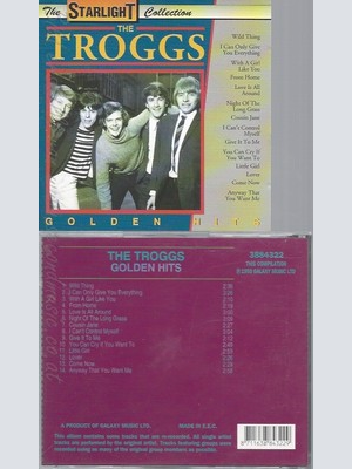 CD--THE TROGGS UND TROGGS -GOLDEN HITS- -- GREATEST HITS