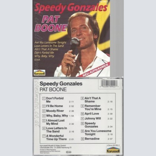 CD--PAT BOONE -- SPEEDY GONZALES