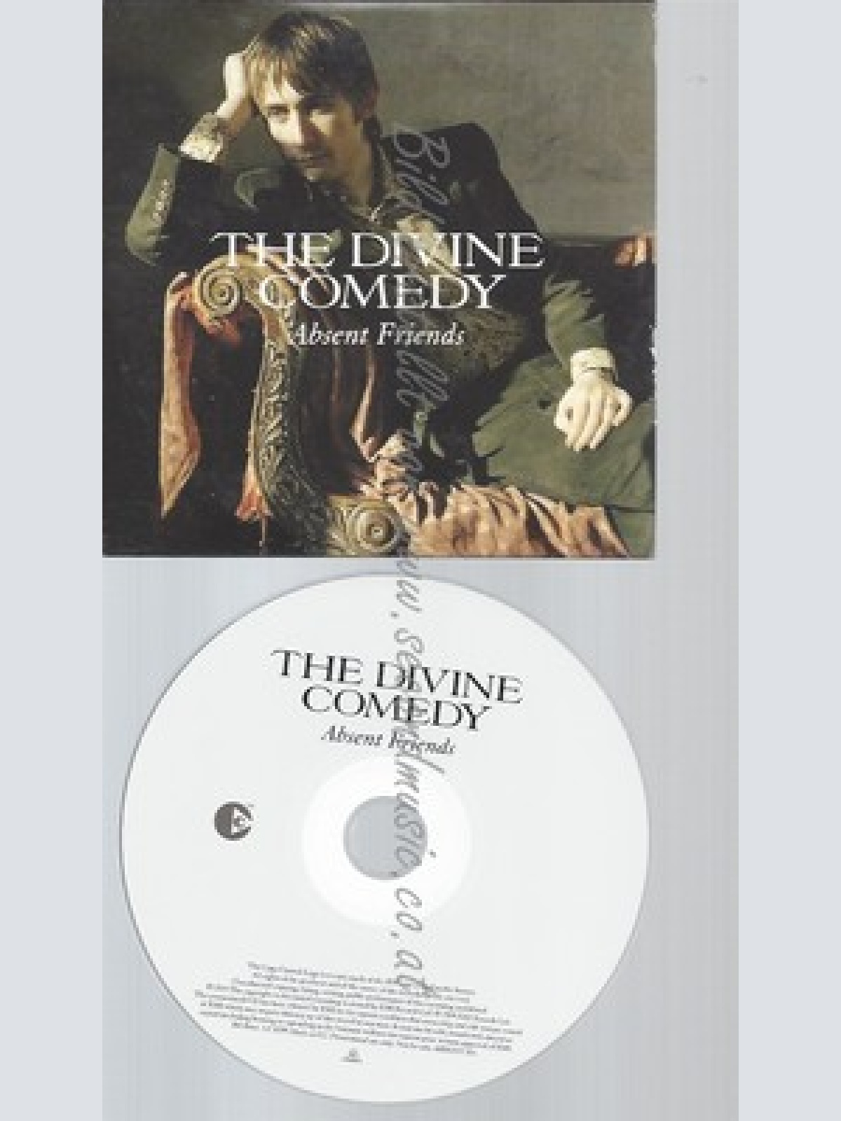 CD--THE DIVINE COMEDY-ABSENT FRIENDS--PROMO--CARDSLEEVE