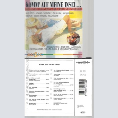 CD--KOMM AUF MEINE INSEL -- NANNO & ROMANTIC FLAMINGOS, FLIPPERS, HOWARD CARPEND