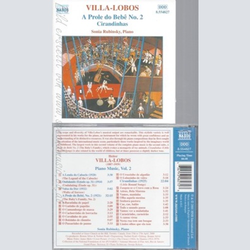 CD--SONIA RUBINSKY UND HEITOR VILLA--KOMPONIST--2001--- KLAVIERWERKE VOL. 2