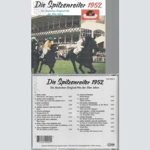 CD--DIE SPITZENREITER----DIE DEUTSCHEN ORIGINAL-HITS -1952