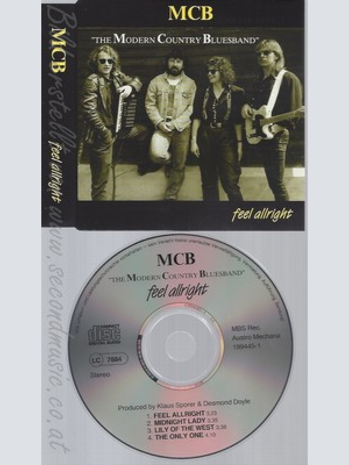 CD--MODERN COUNTRY BLUESBAND -- FEEL ALLRIGHT