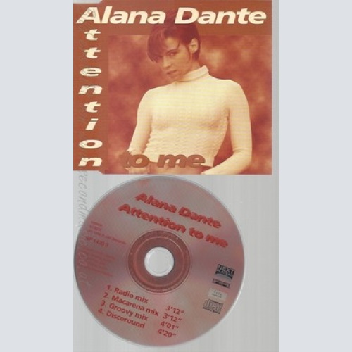 CD--ALANA DANTE -- - SINGLE -- ATTENTION TO ME