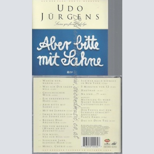 CD--UDO JÜRGENS -- -- ABER BITTE MIT SAHNE - SEINE GROSSEN ERFOLGE