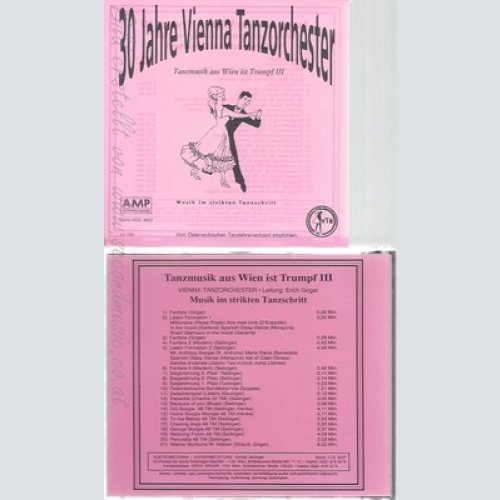 CD--30 JAHRE VIENNA TANZORCHESTER--TANZMUSIK AUS WIEN IST TRUMPF III