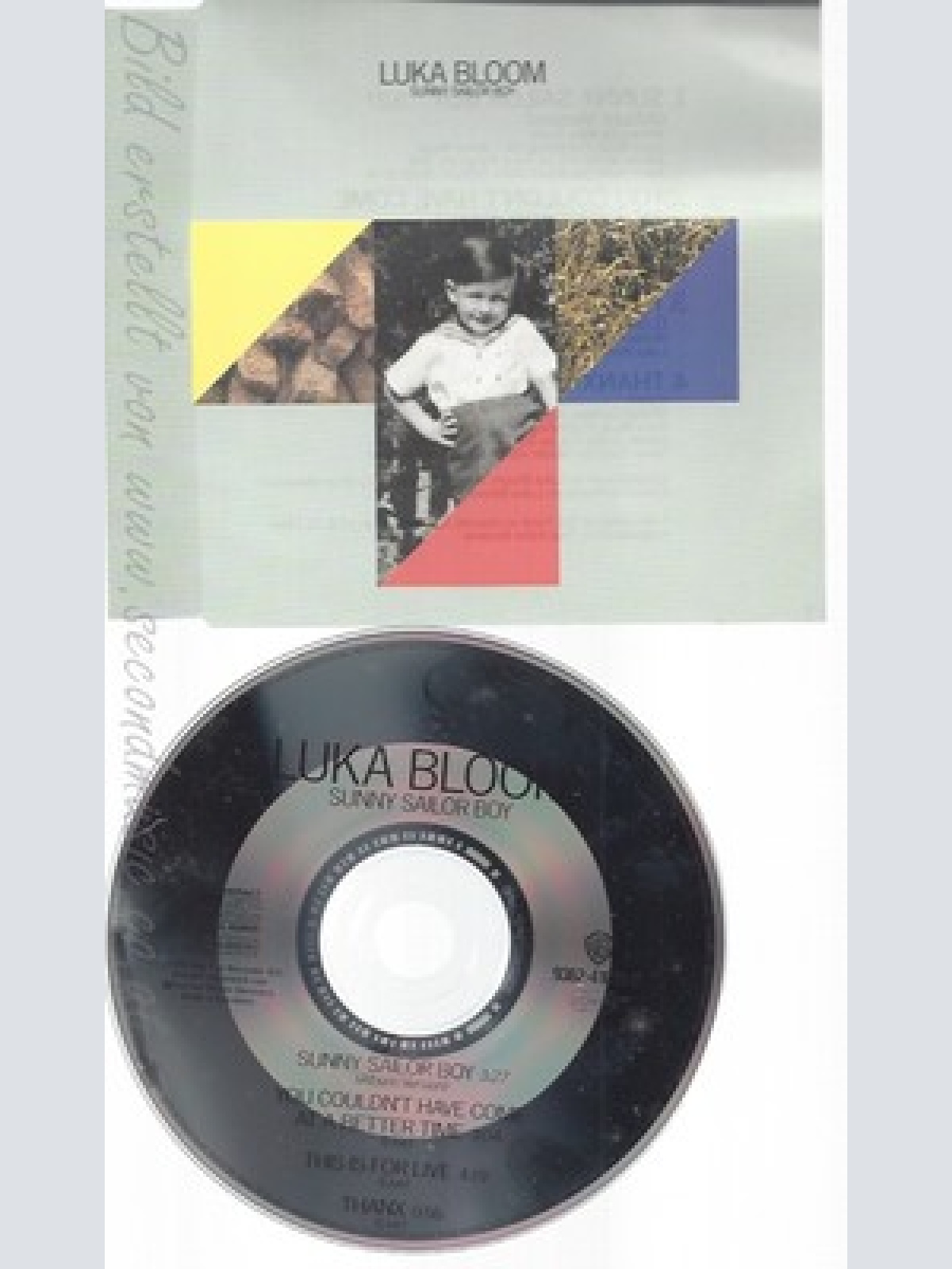 CD--LUKA BLOOM - SINGLE -- SUNNY SAILOR BOY -, PLUS 3 LIVE TRACKS-