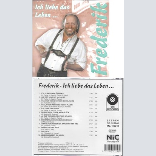 CD--FREDERIK --ICH Liebe DAS LEBEN