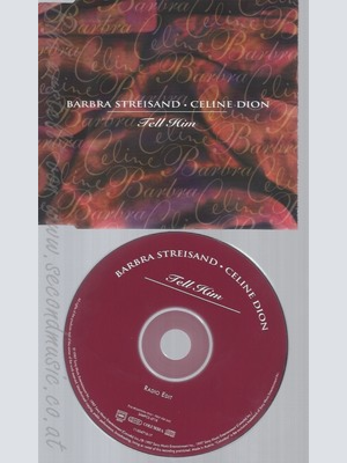 CD--BARBRA STREISAND & CELINE DION--TELL HIM --PROMO