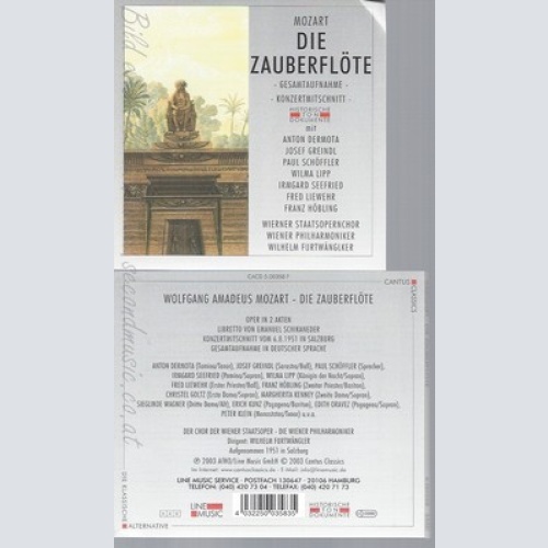 CD--WIENER STAATSOPERNCHOR, WIENER PHILHARMONIKER UND WOLFGANG AMADEUS MOZART --