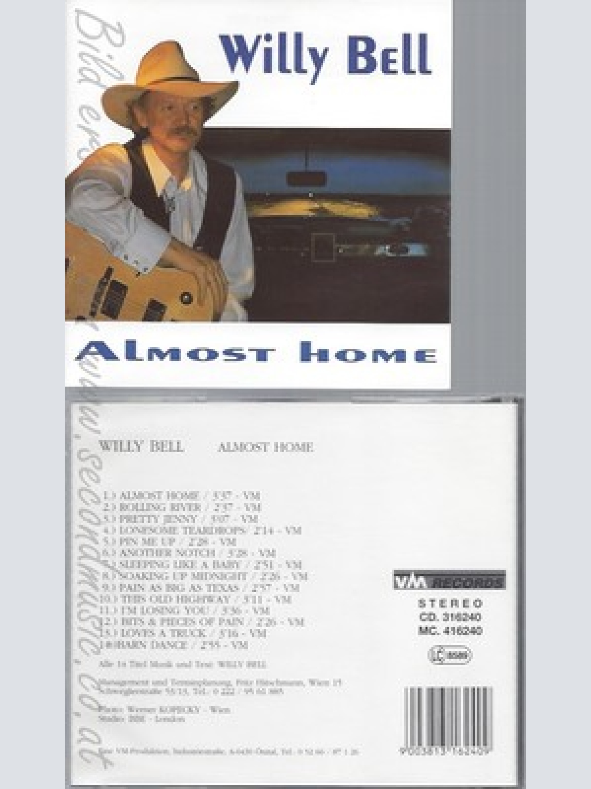 CD--WILLY BELL--ALMOST HOME--