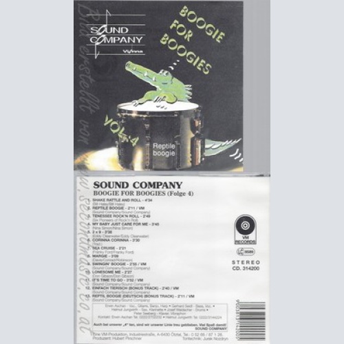 CD--SOUND COMPANY--BOOGIE FOR BOOGIES-VOL 4